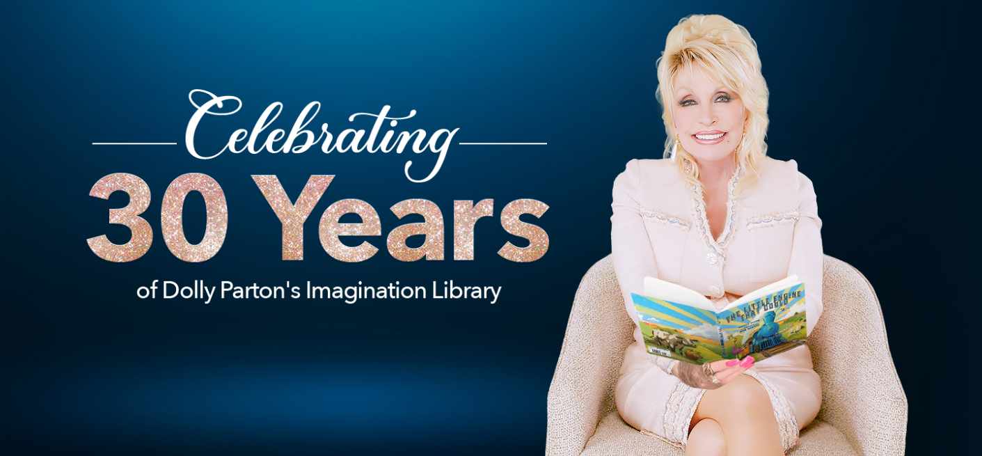   Dolly Parton’s Imagination Library is a book gifting program that sends books each month directly to your home until your child’s 5th birthday, for FREE!  